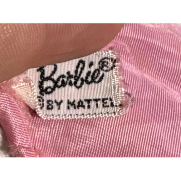 1960's Barbie Gown Fraternity Dance #1638 Lace Bodice Chiffon Skirt Brooch - Picture 6 of 14